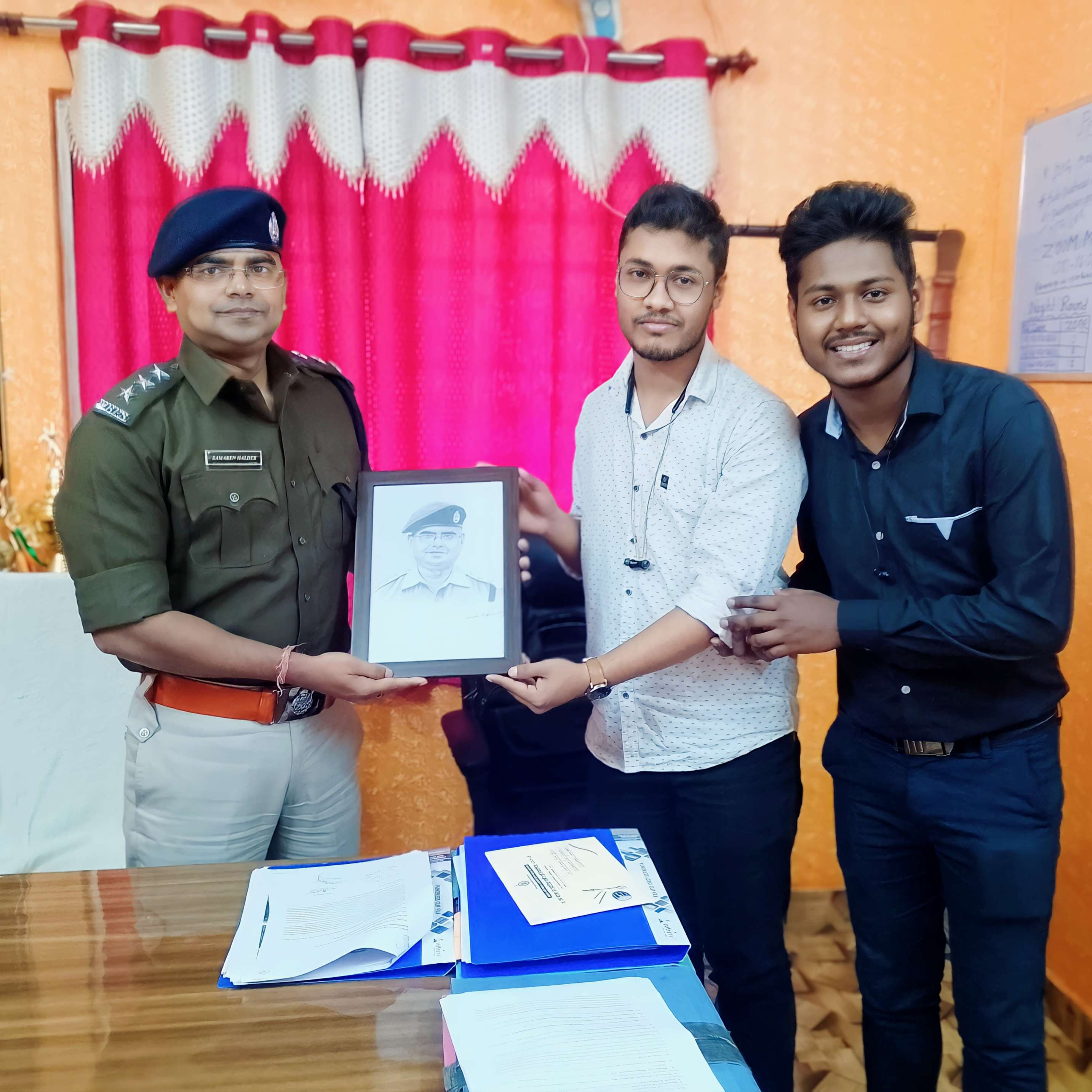 A present from CodeLek Technology to Shri Samaren Halder WBPS, SDPO Mathabhanga Cooch Behar Police